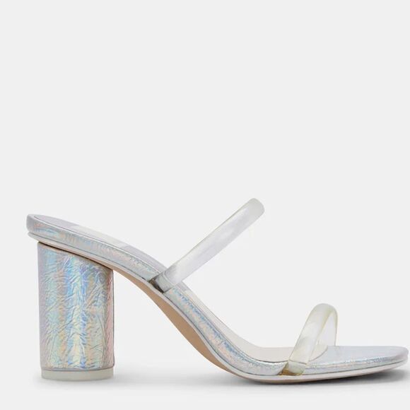 Dolce Vita Noles Iridescent round heel sandals - Picture 2 of 7